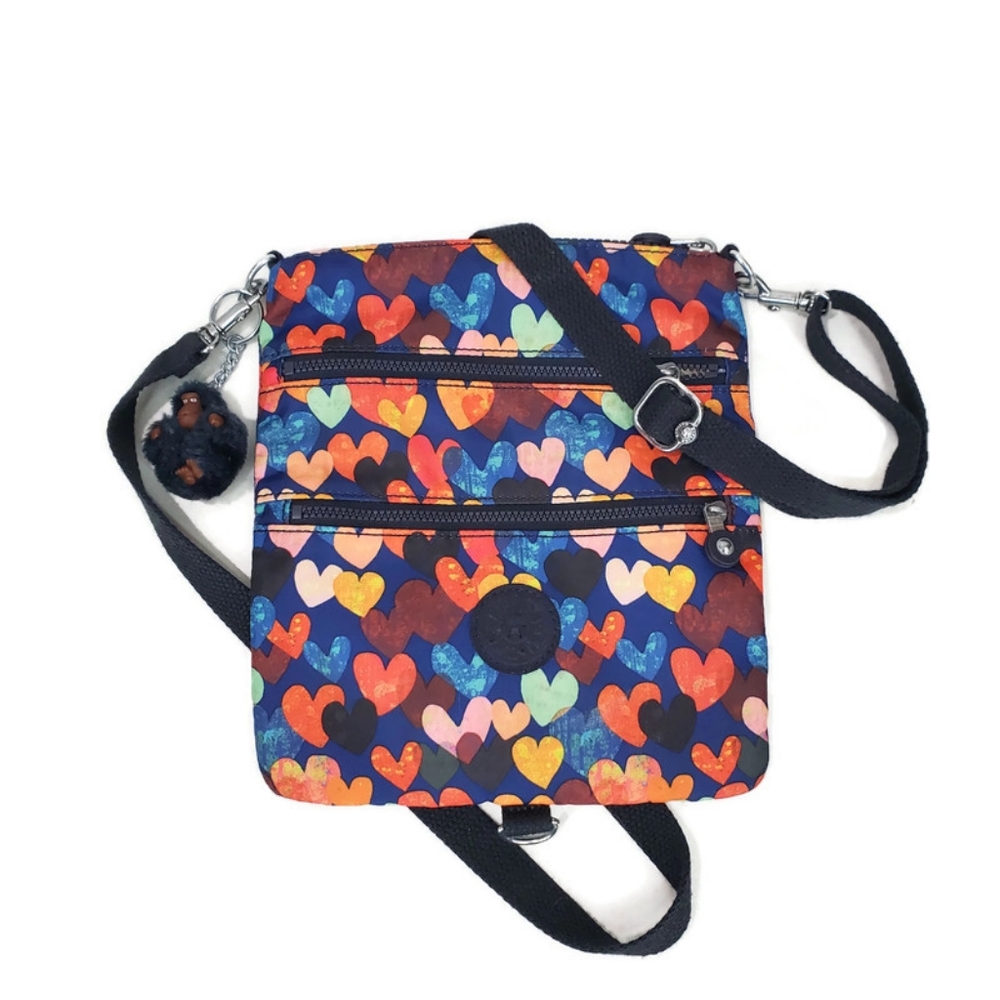 Kipling Rizzi Printed Convertible Mini Bag Wear 4 Ways With Charm Sold Out EUC - Picture 4 of 16